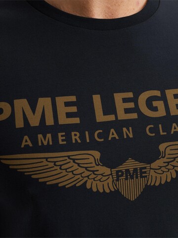 PME Legend T-shirt 'PME LEGEND - T-shirt with logo' i blå
