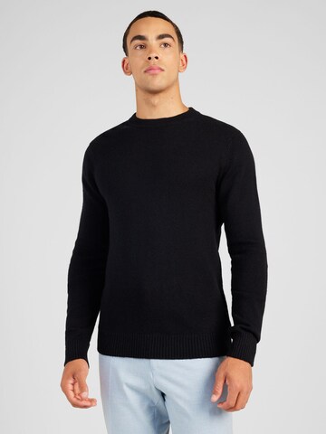 JACK & JONES Sweater in Black: front