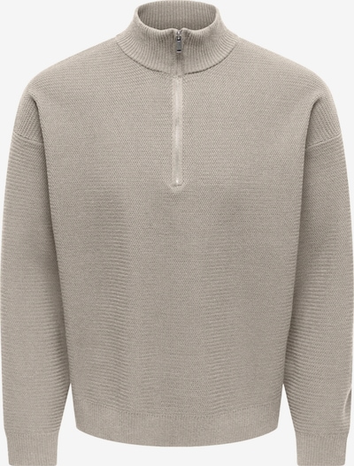 Pullover 'Carter' in XXXL Only & Sons di colore grigio chiaro, Visualizzazione prodotti