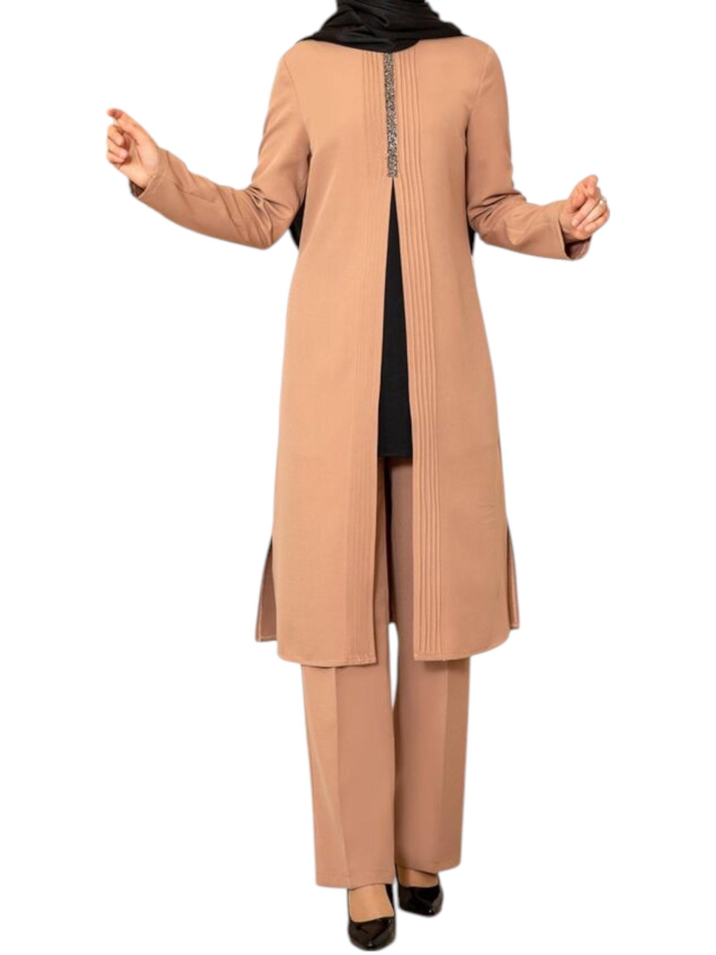 fashionshowcase - Traje de pantalón 'NAZAN' en amarillo