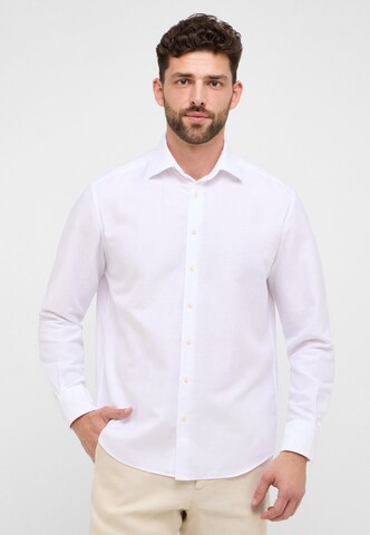 ETERNA Comfort fit Button Up Shirt in White: front