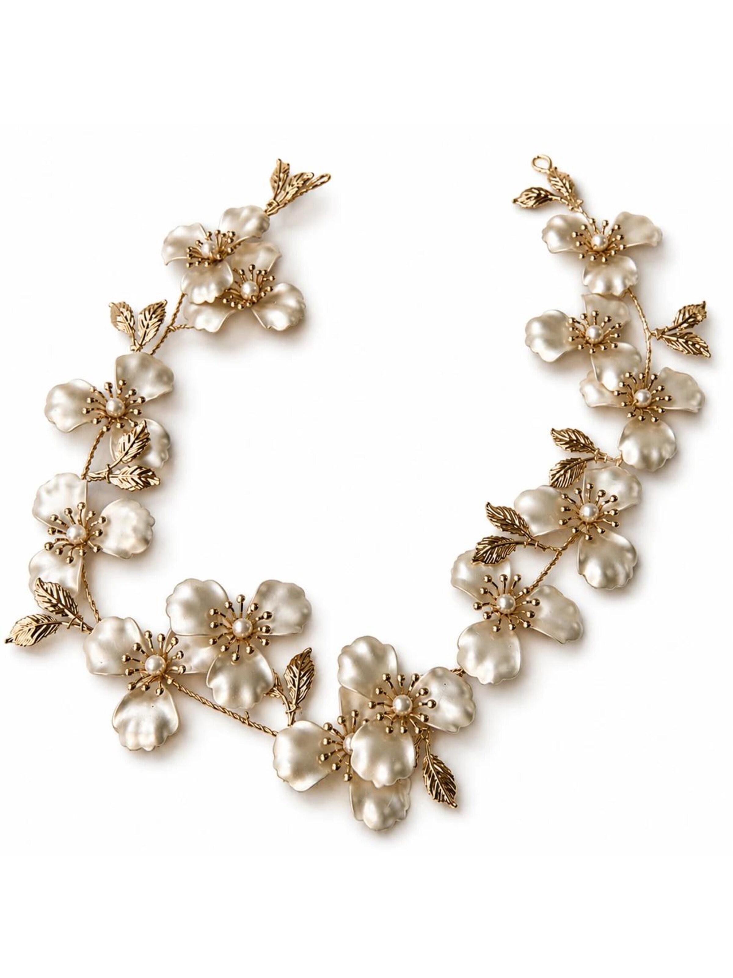 Sally Jane Bridal Ornement pour cheveux 'Ivy Hairvine' en One Size en or rose, Vue avec produit