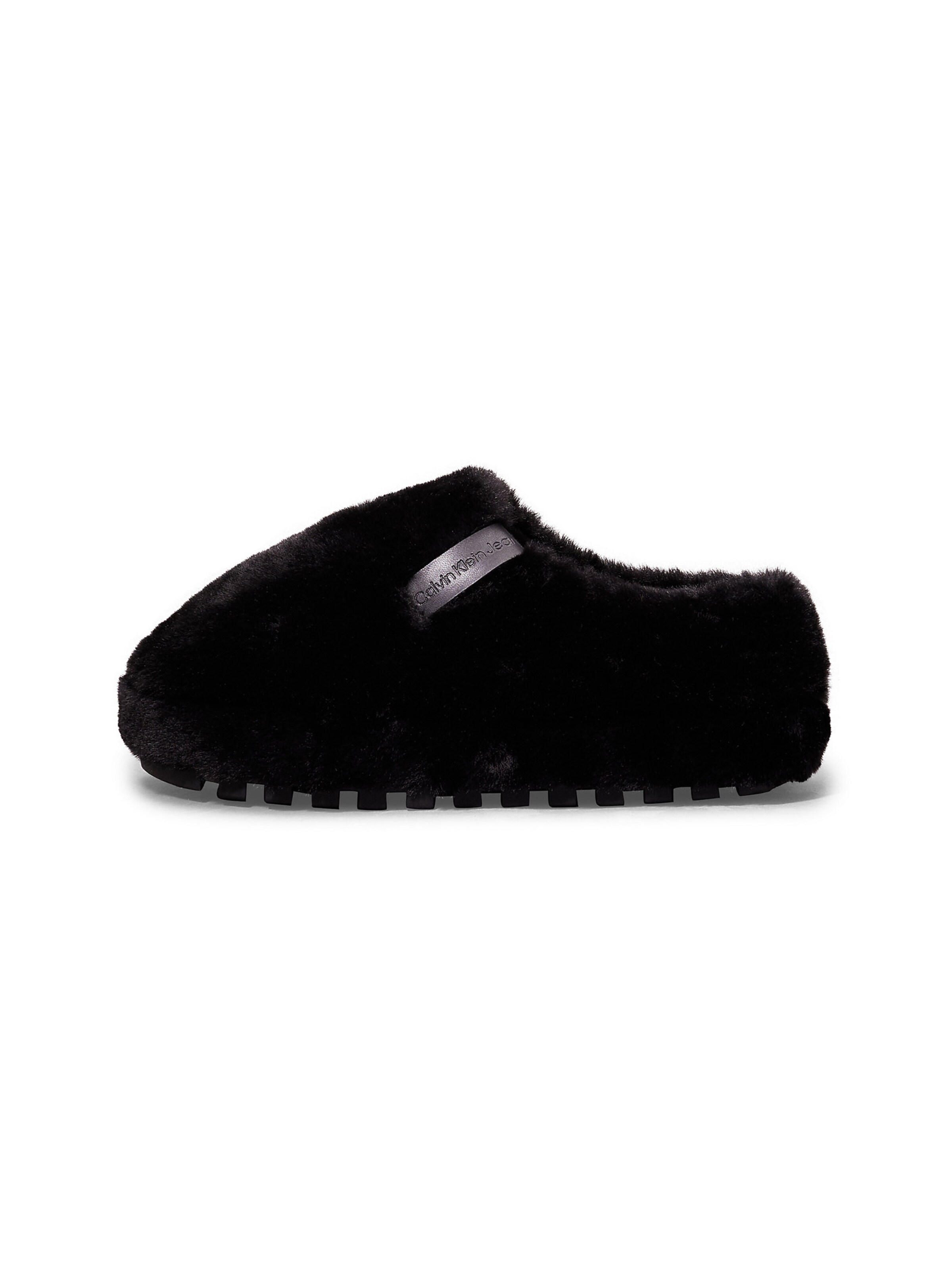 Pantoufle Calvin Klein en noir : devant