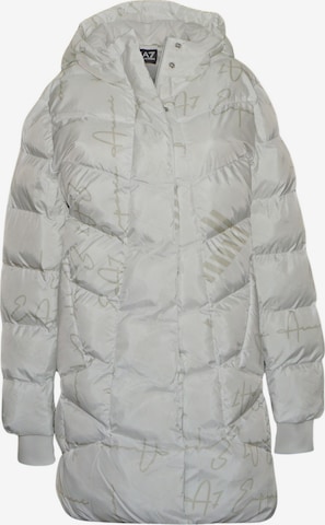 EA7 Emporio Armani Winter Jacket in White: front