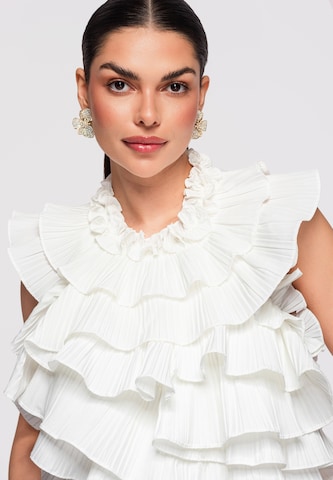 Ombre Top in Wit