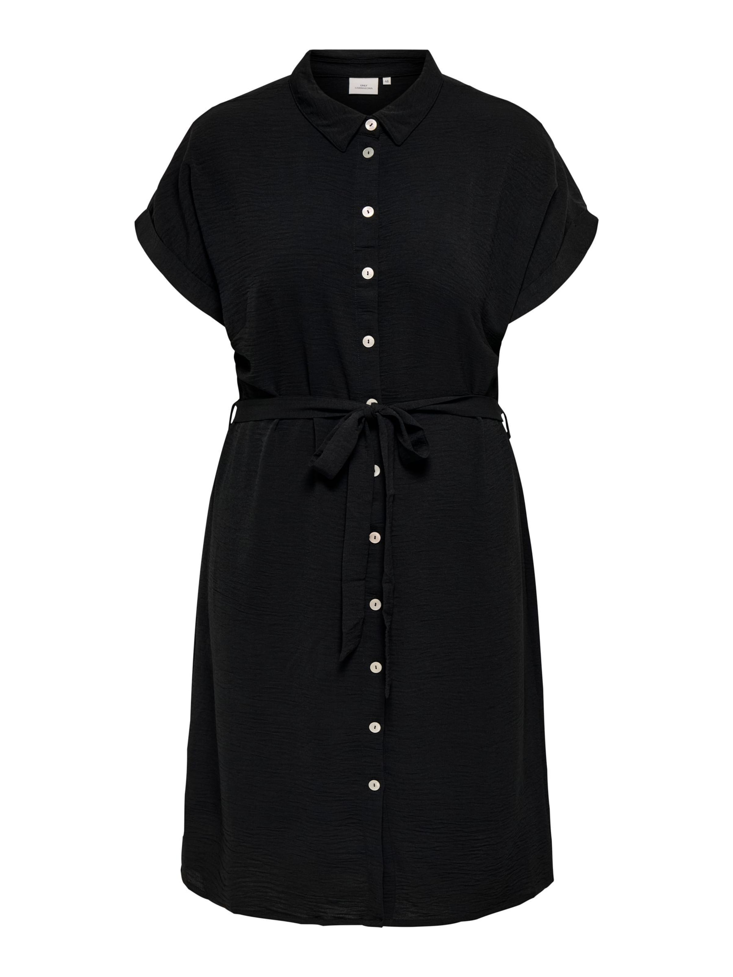 ONLY Carmakoma Blousejurk 'CARMetta' in Zwart: voorkant