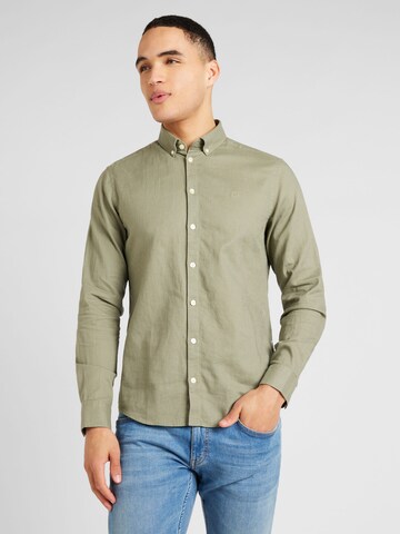 Casual Friday Regular fit Button Up Shirt 'Anton' in Green: front