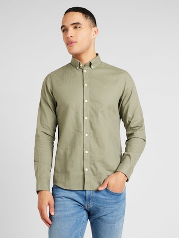 Casual Friday Regular fit Overhemd 'Anton' in Groen: voorkant