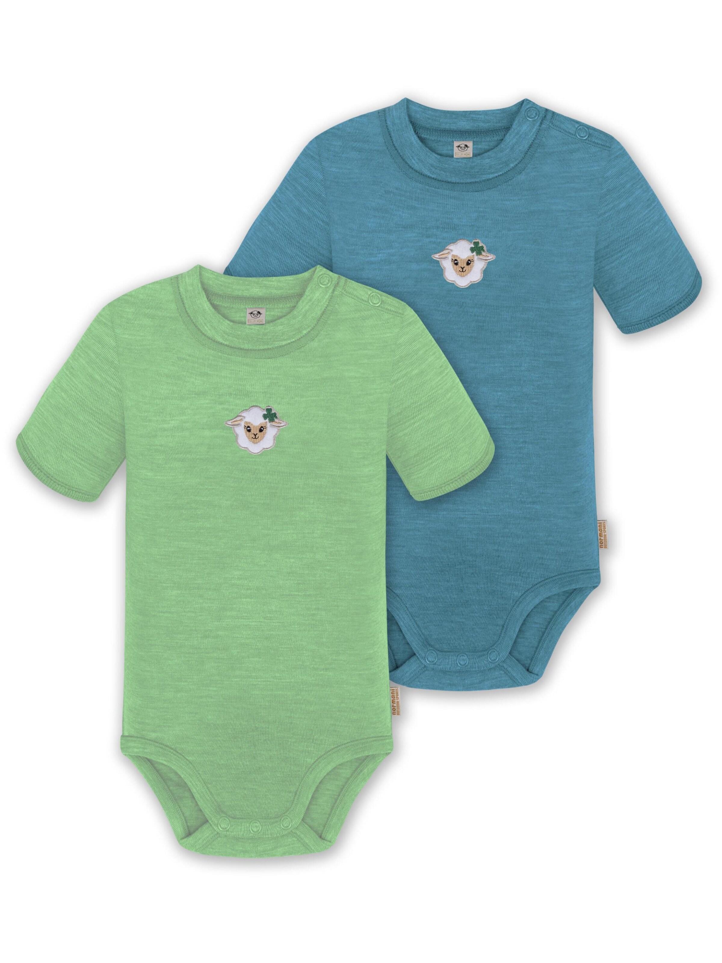 Barboteuse / body 'Tihoi' normani en vert : devant