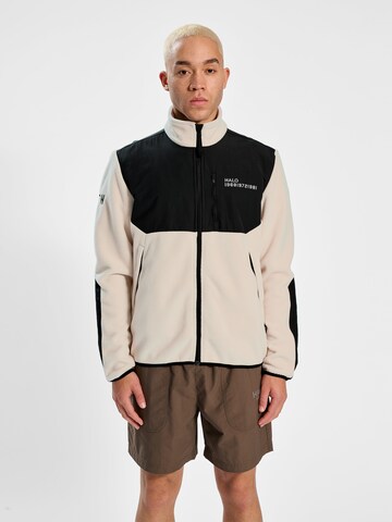 HALO Fleece jas in Beige: voorkant