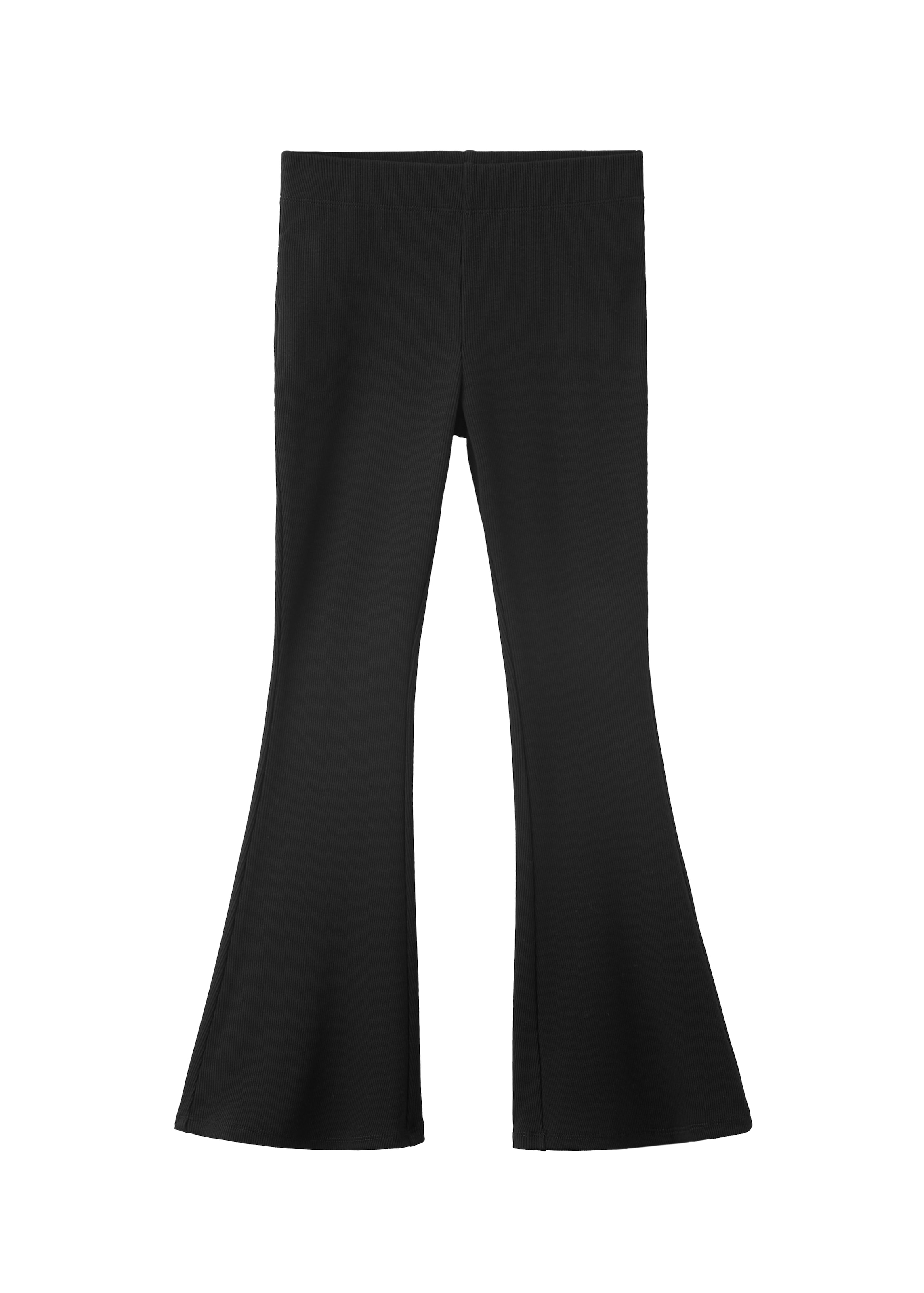MANGO KIDS Levenevä Leggingsit värissä musta: etupuoli