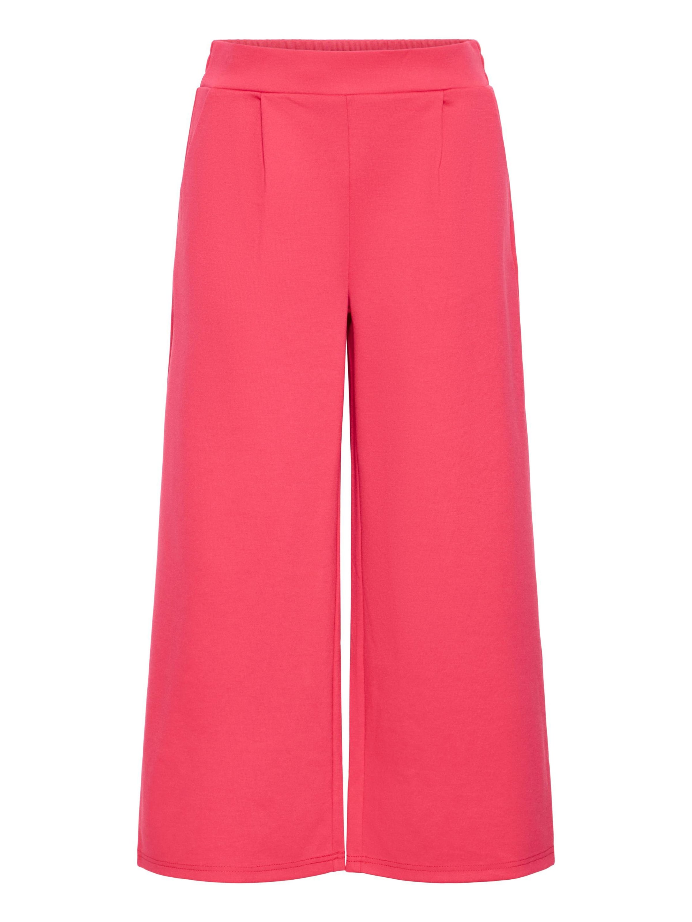 Wide Leg Pantalon 'IHKate' ICHI en rose : devant