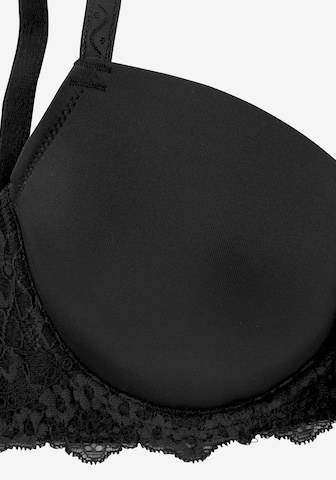 LASCANA T-shirt Bra in Black