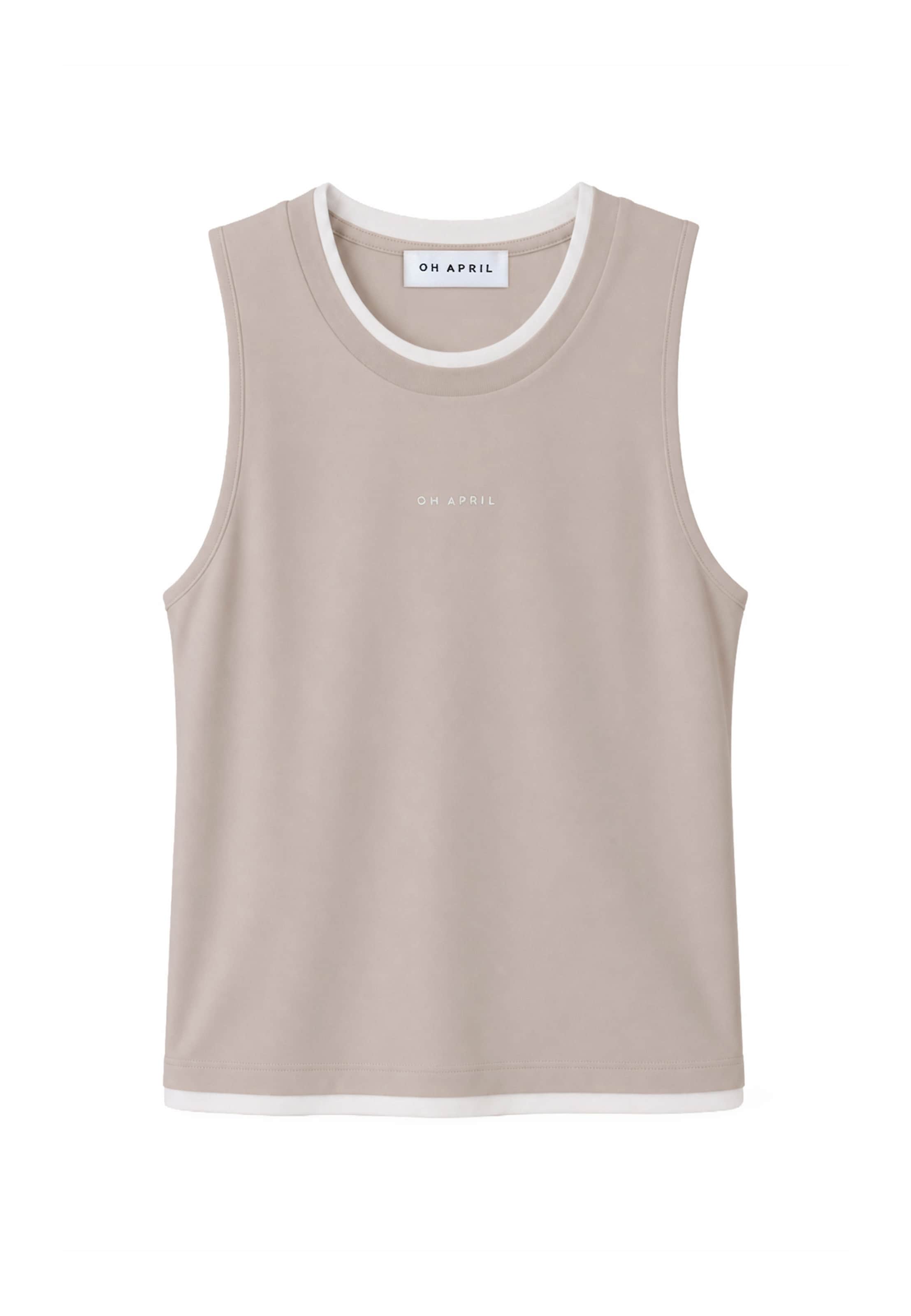 OH APRIL Top 'Eden' in Beige: Vorderseite