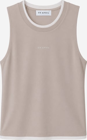Haut 'Eden' OH APRIL en beige : devant