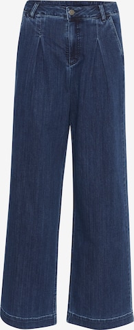 mėlyna Kaffe Laisvas Džinsai su kantu 'Lea': priekis