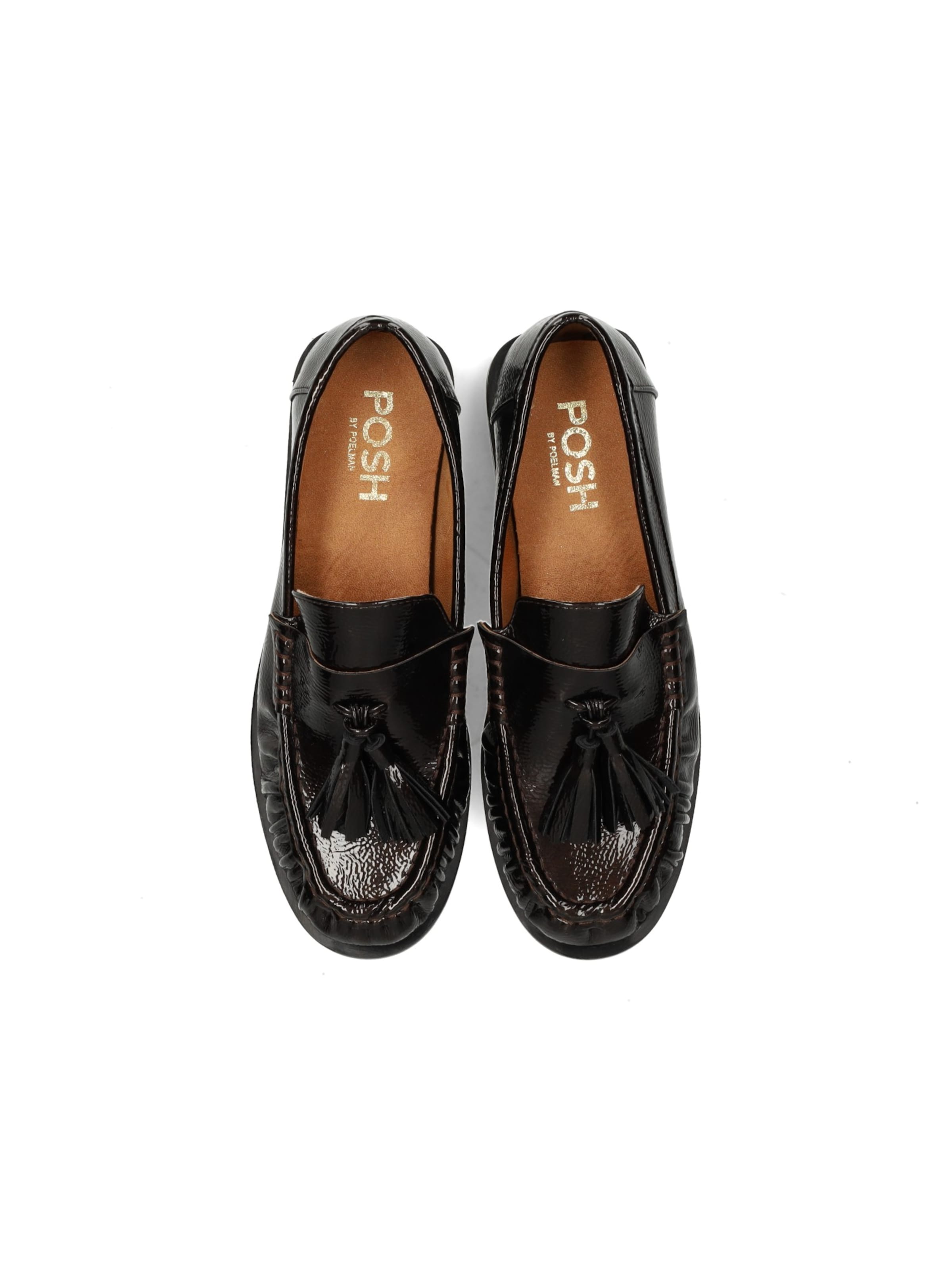 Mocassin 'RHODE' POSH by Poelman en marron