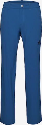 MAMMUT Regular Outdoor Pants in Blue: front
