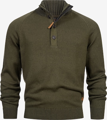 INDICODE JEANS Trui 'INRajas' in Groen: voorkant