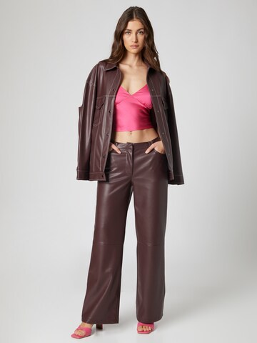 Top 'Rachel' di LENI KLUM x ABOUT YOU in rosa