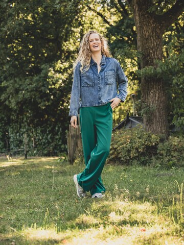 Wide Leg Pantalon Looxs Revolution en vert