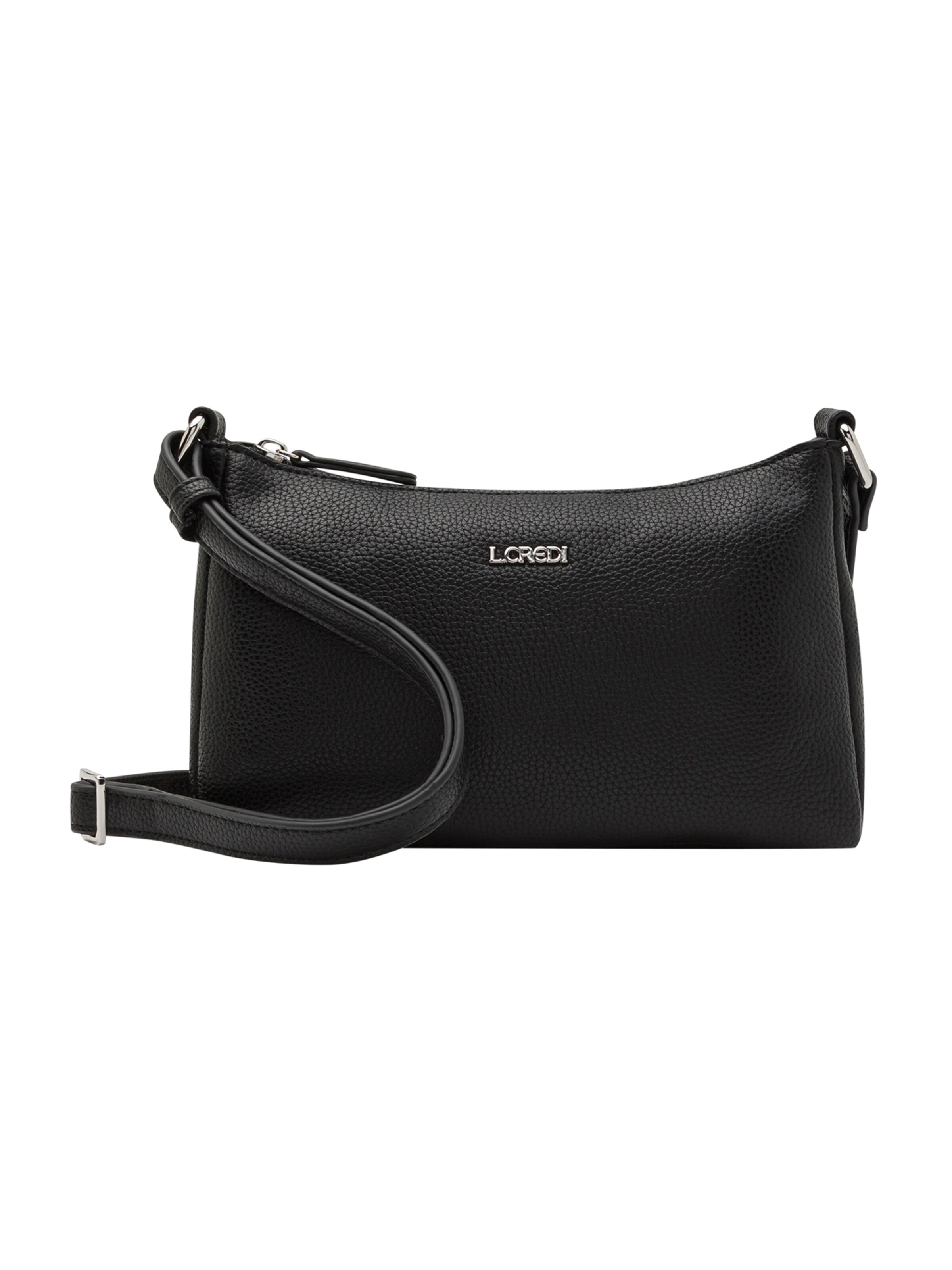 L.CREDI Tasche 'Norika' in Schwarz: Vorderseite