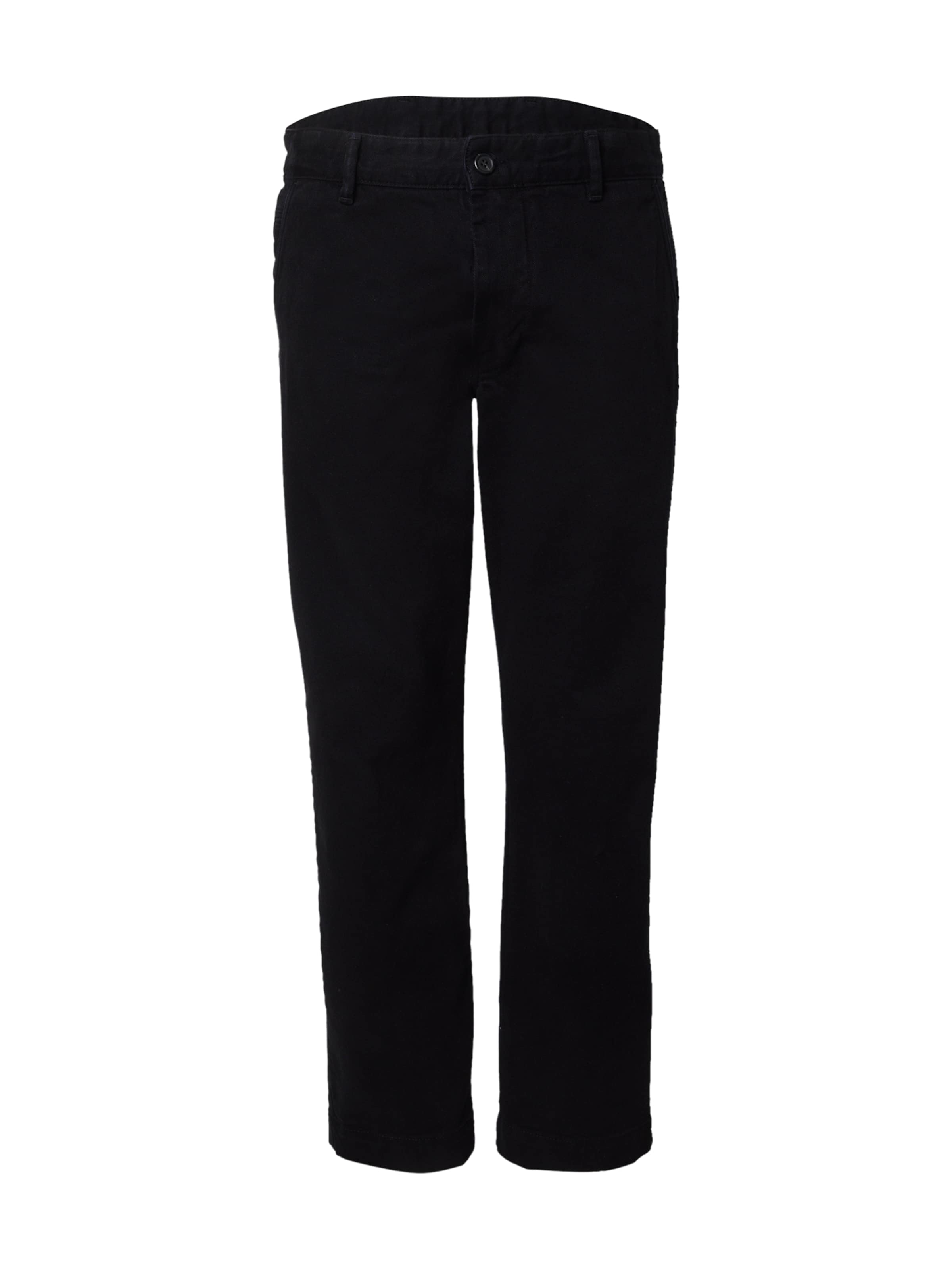 SELECTED Regular Chino Pants 'SLH196 HARRY' in Black: front