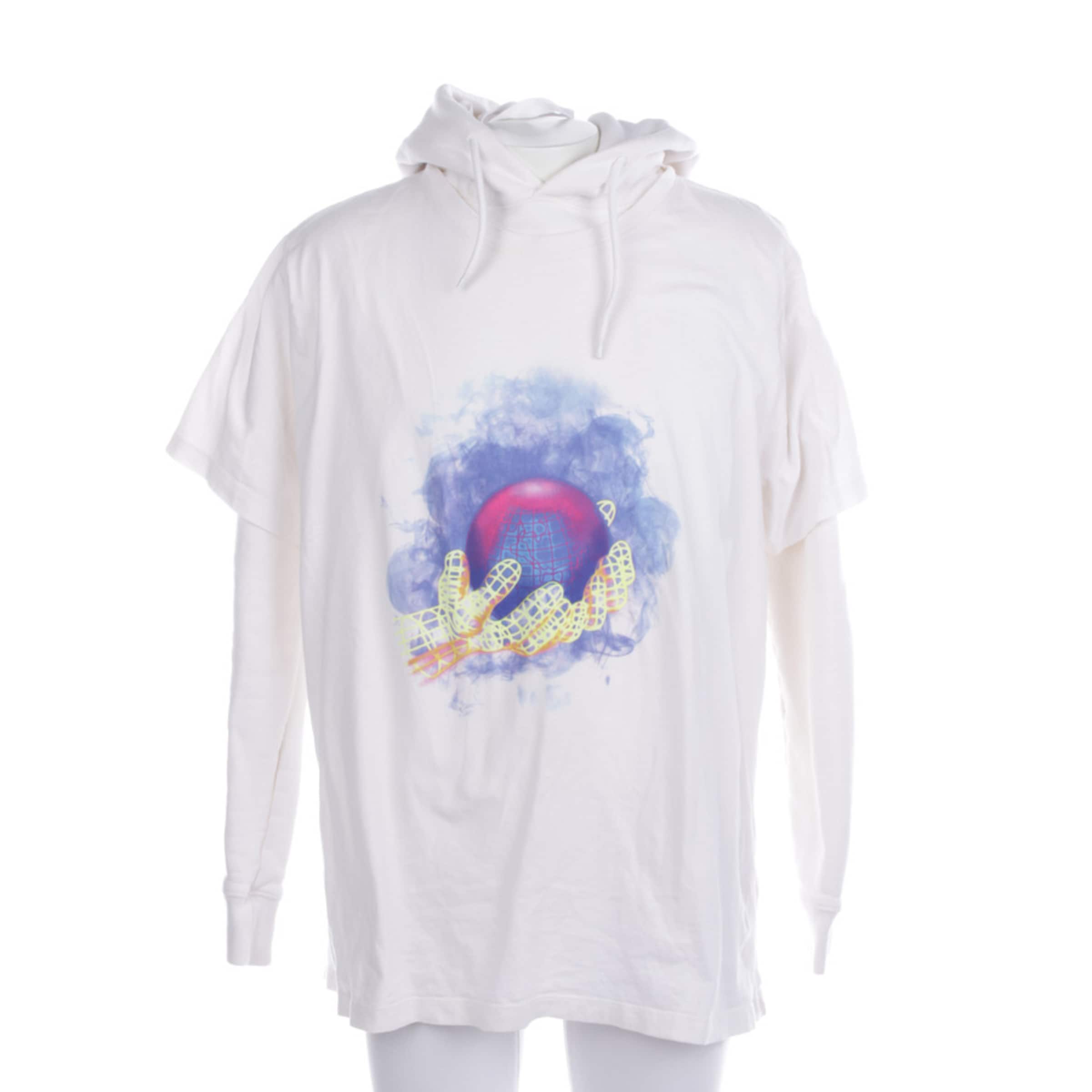 Off-White Sweatshirt / Sweatjacke M in Weiß: Vorderseite