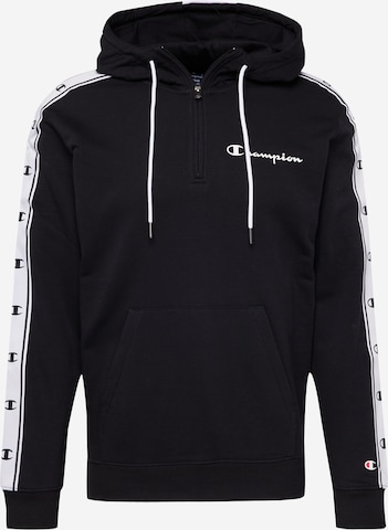 Champion Authentic Athletic Apparel Sweatshirt in Black: front