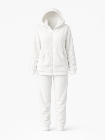 LEAFLETIC Loungewear 'Leafletic Women’s Hoodie and Jogger Set' in White: front
