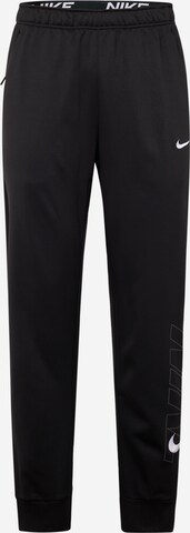 NIKE Tapered Sportbroek in Zwart: voorkant