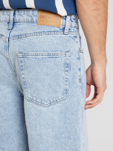 Only & Sons Regular Shorts 'BUMA' in Blau