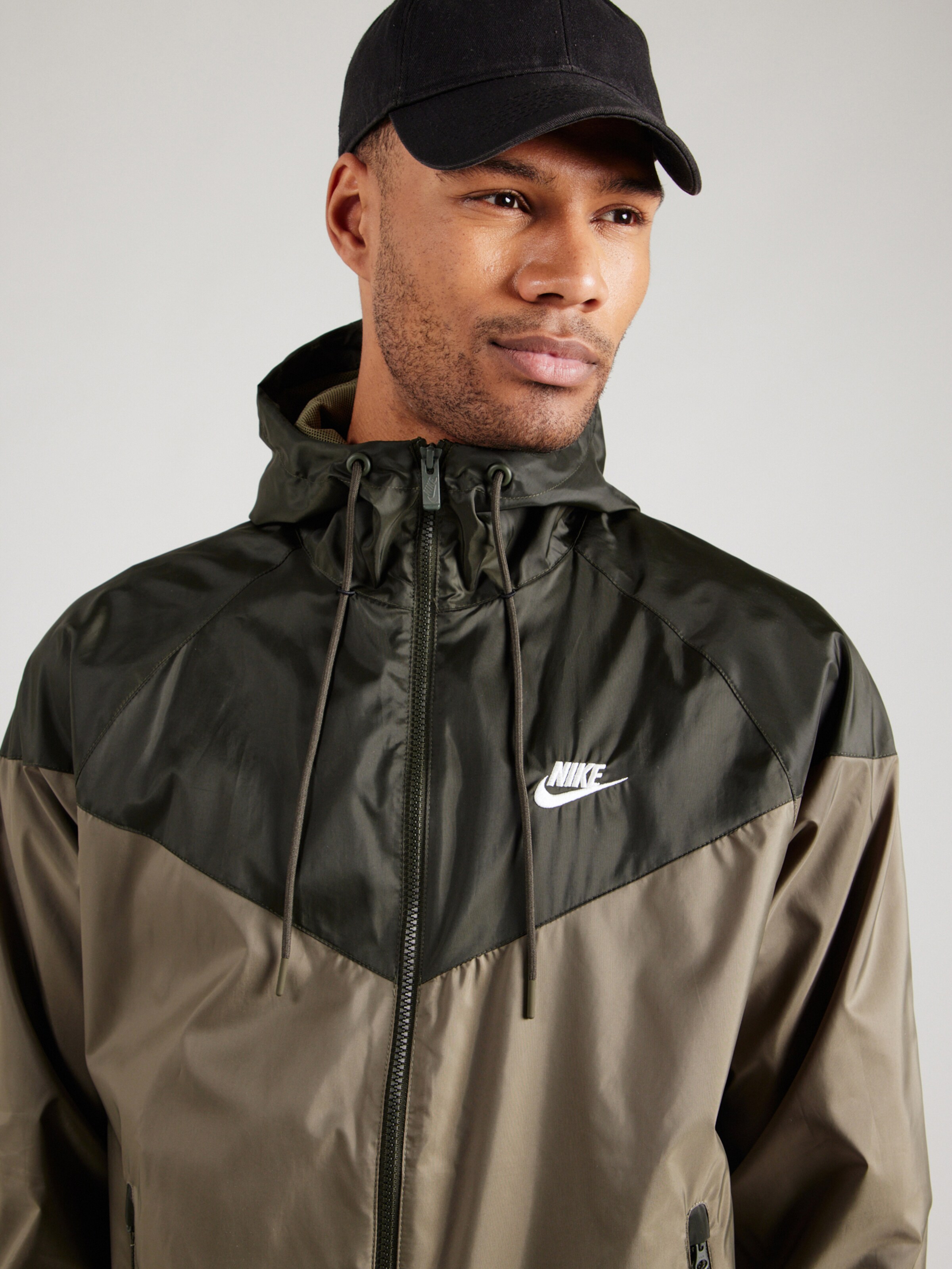 nike jacket khaki