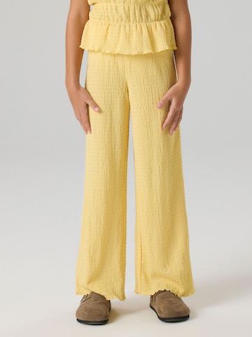 NAME IT Wide leg Broek in Geel: voorkant