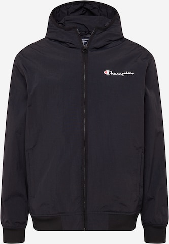 Champion Authentic Athletic Apparel Between-Season Jacket in Black: front