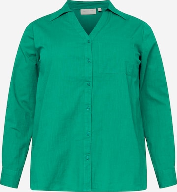 ONLY Carmakoma Blouse 'Kiana' in Green: front