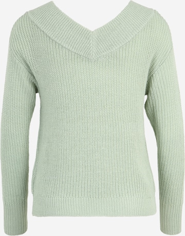 Only Petite Pullover 'MELTON' in Grün