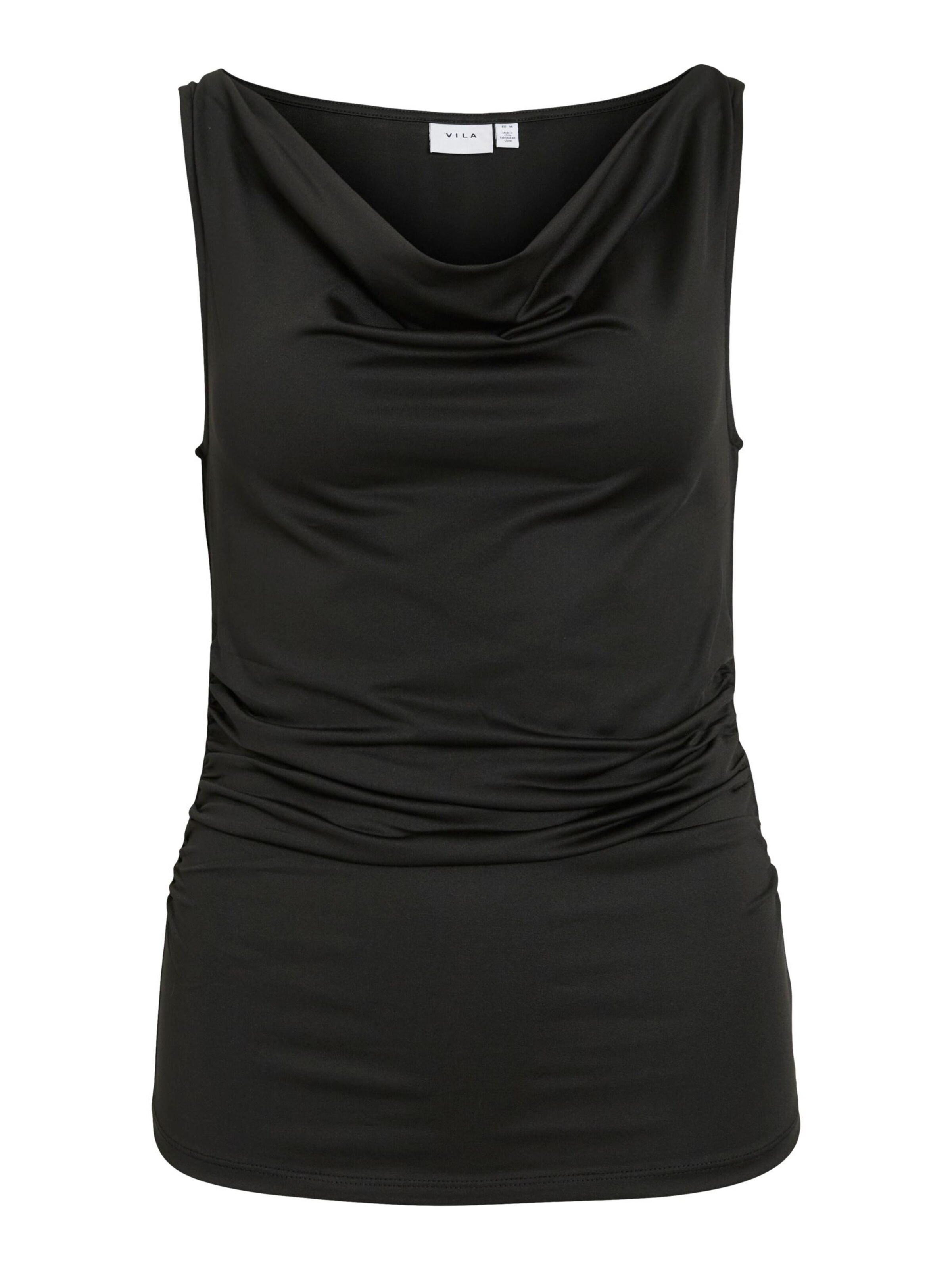 VILA - Top 'VIKana' en negro: frente