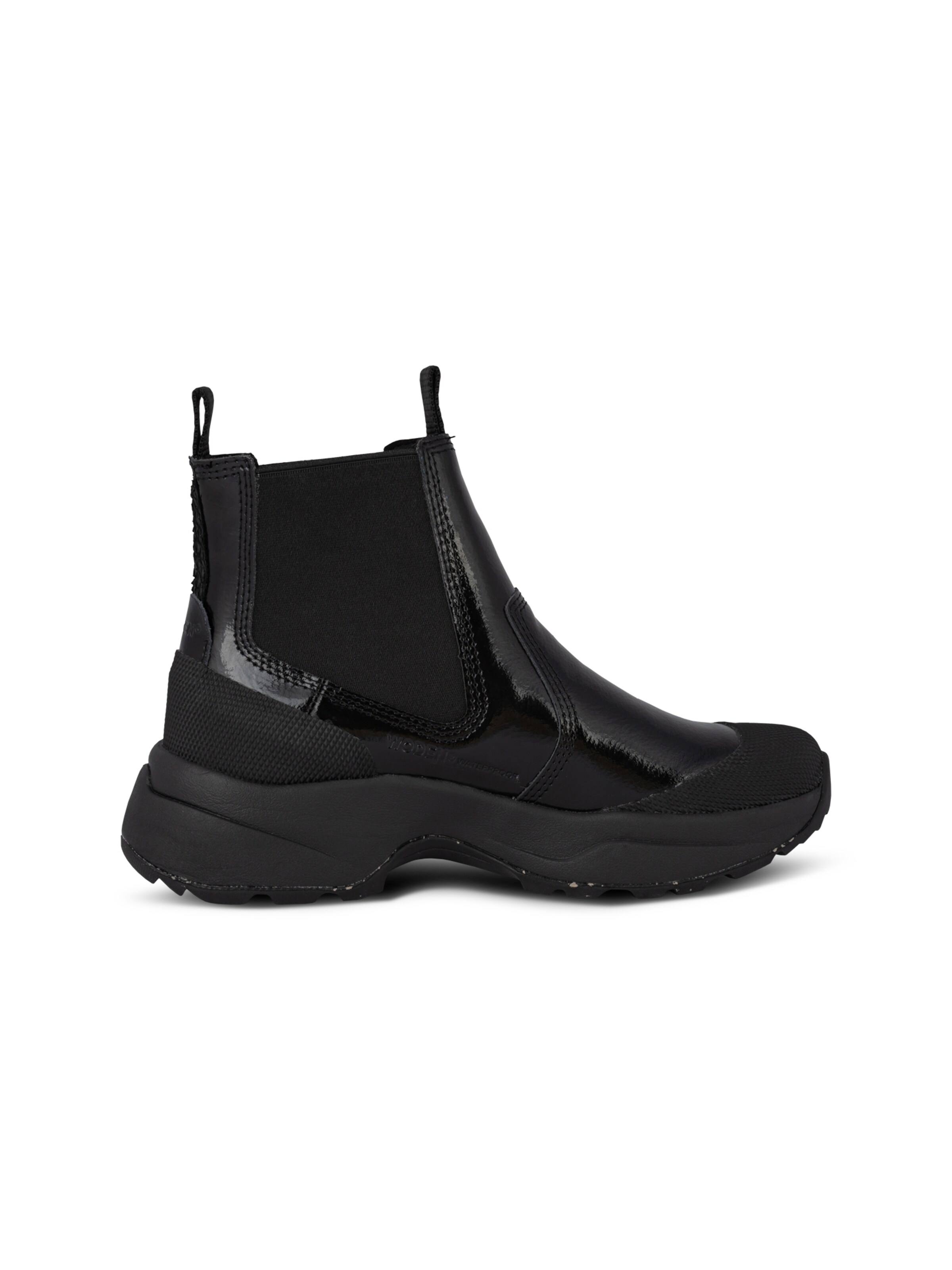WODEN Chelsea Boots 'Hega Patent' i sort