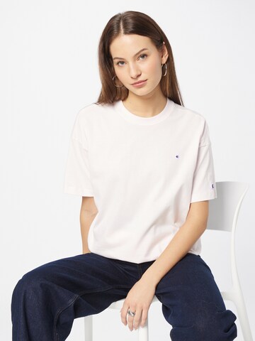 Champion Reverse Weave T-Shirt in Pink: predná strana