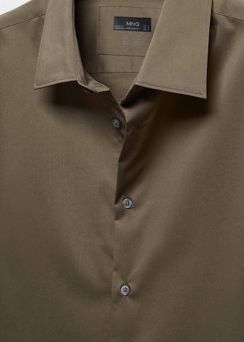 MANGO MAN Slim fit Button Up Shirt 'Play' in Green