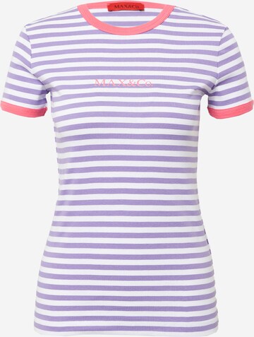 MAX&Co. - Camiseta 'ORARIO' en lila: frente