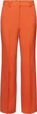 Pantalon à plis ESPRIT en orange : devant
