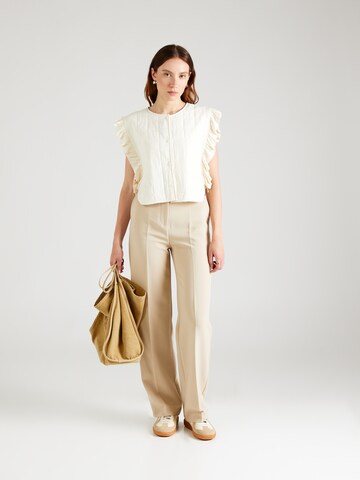 Loosefit Pantalon à plis 'Gale' modström en beige