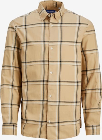 JACK & JONES - Ajuste confortable Camisa 'JOSHUA' en beige: frente