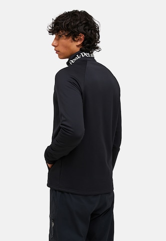 PEAK PERFORMANCE Fleece jas in Zwart