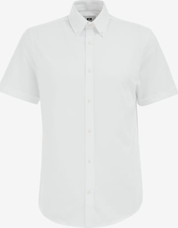 Chemise WE Fashion en blanc : devant