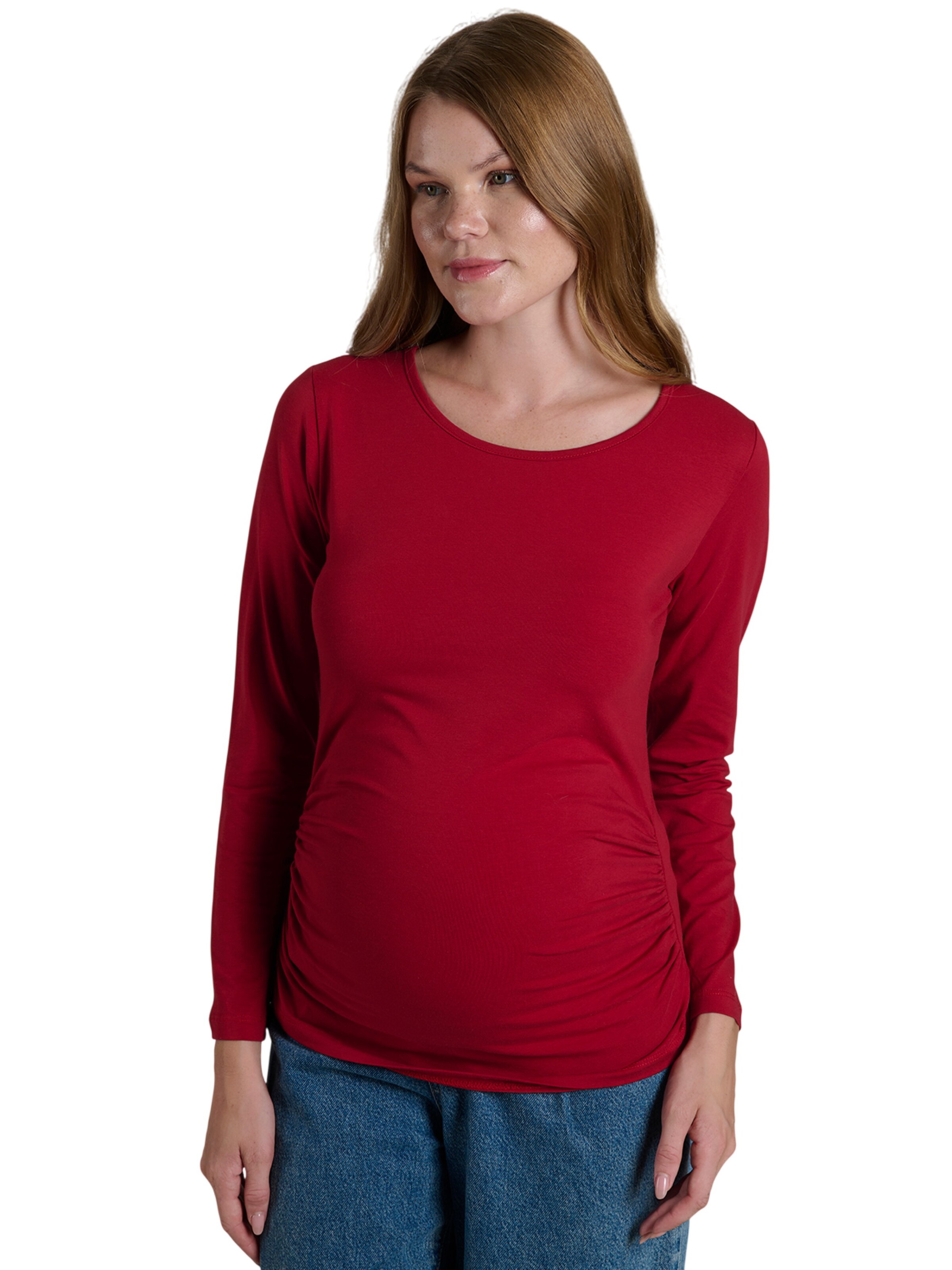 LYN MAMA Blouse in Red: front