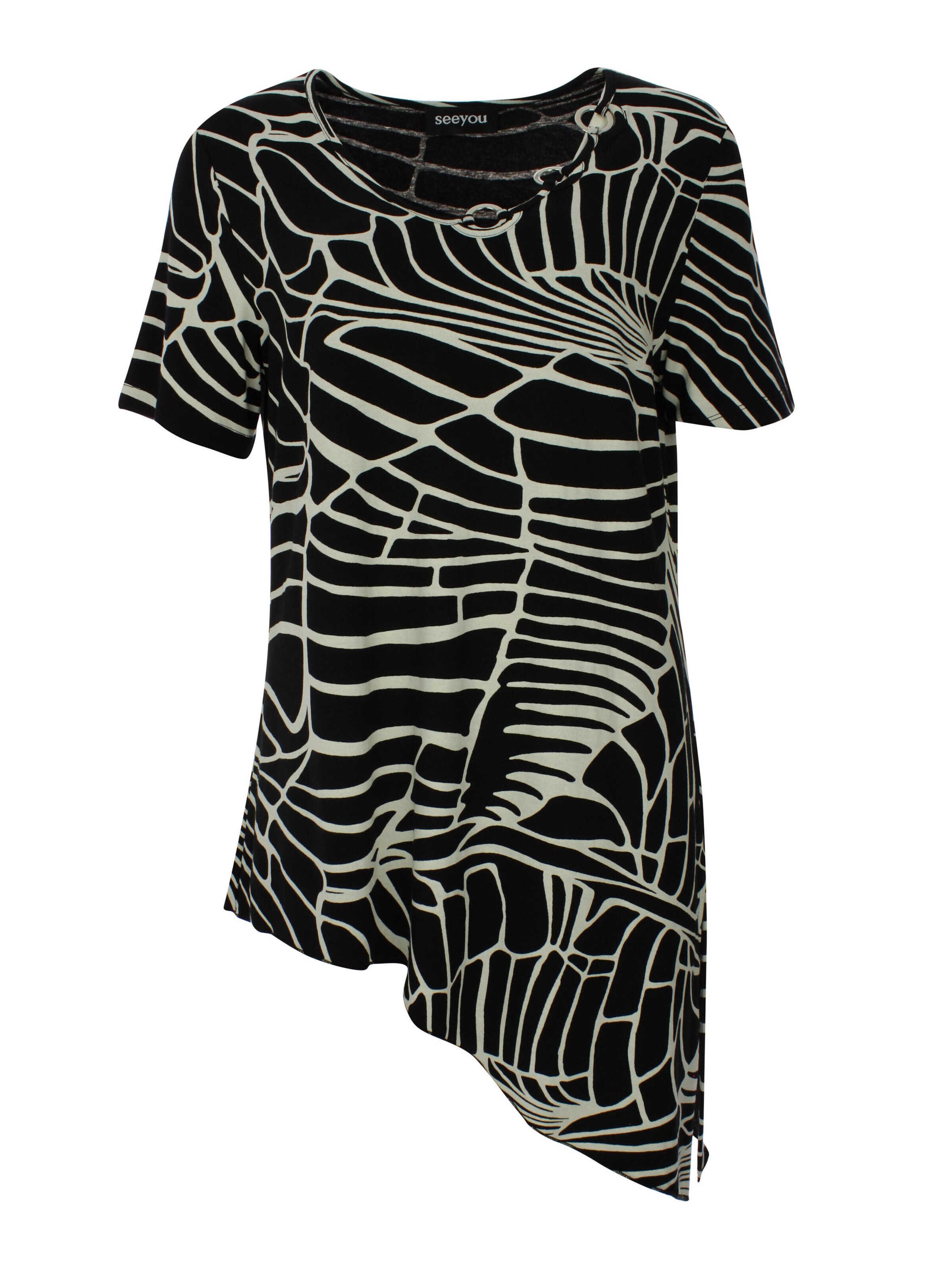 SEEYOU BY BIGGI M. T-Shirt in Schwarz: Vorderseite