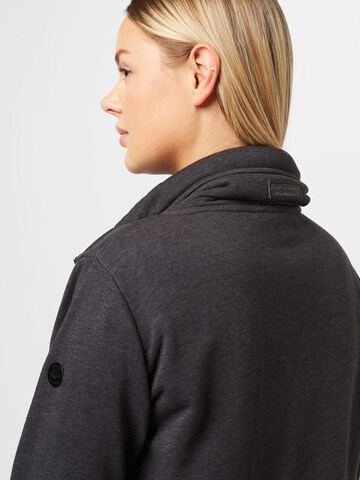 Ragwear Plus Zip-Up Hoodie 'RYLIE' in Black